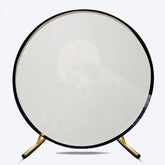 Lofaris Nightmare Before Christmas Inspired Round Backdrop Jack Skellington on Spiral Hill Halloween Movie Theme Decor